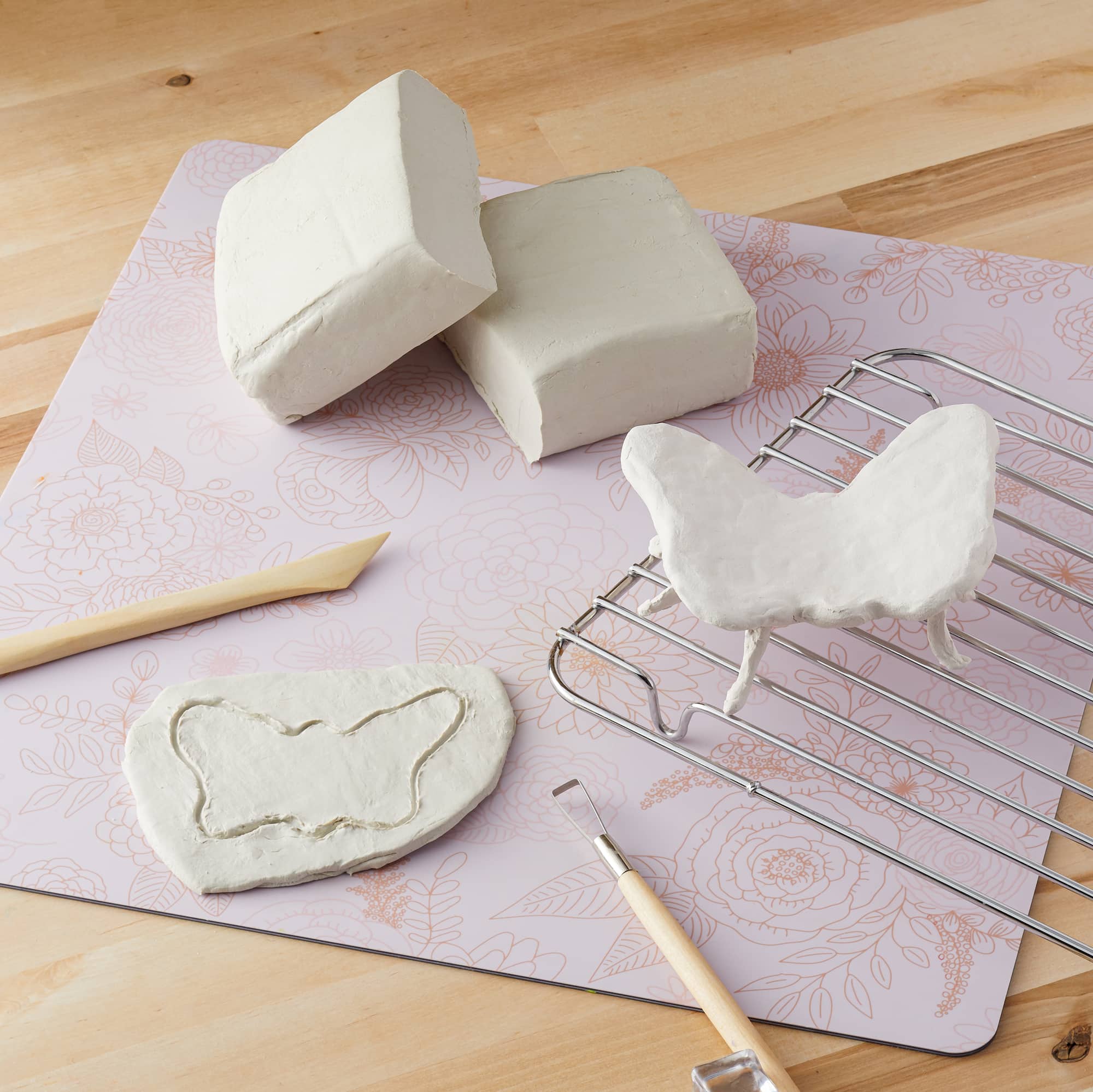 6 Pack: 2.2lb. White Air Dry Modeling Clay by Craft Smart®